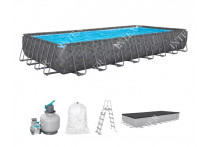 56671 Каркасный бассейн прямоугольный Bestway Rectangular Frame 4,88х2,44х1,22м
