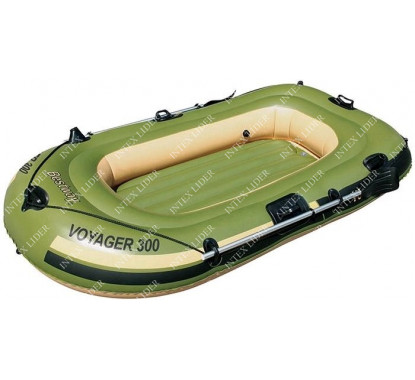 65051 Bestway Надувная лодка Voyager 300 243х102х31 см с вёслами.